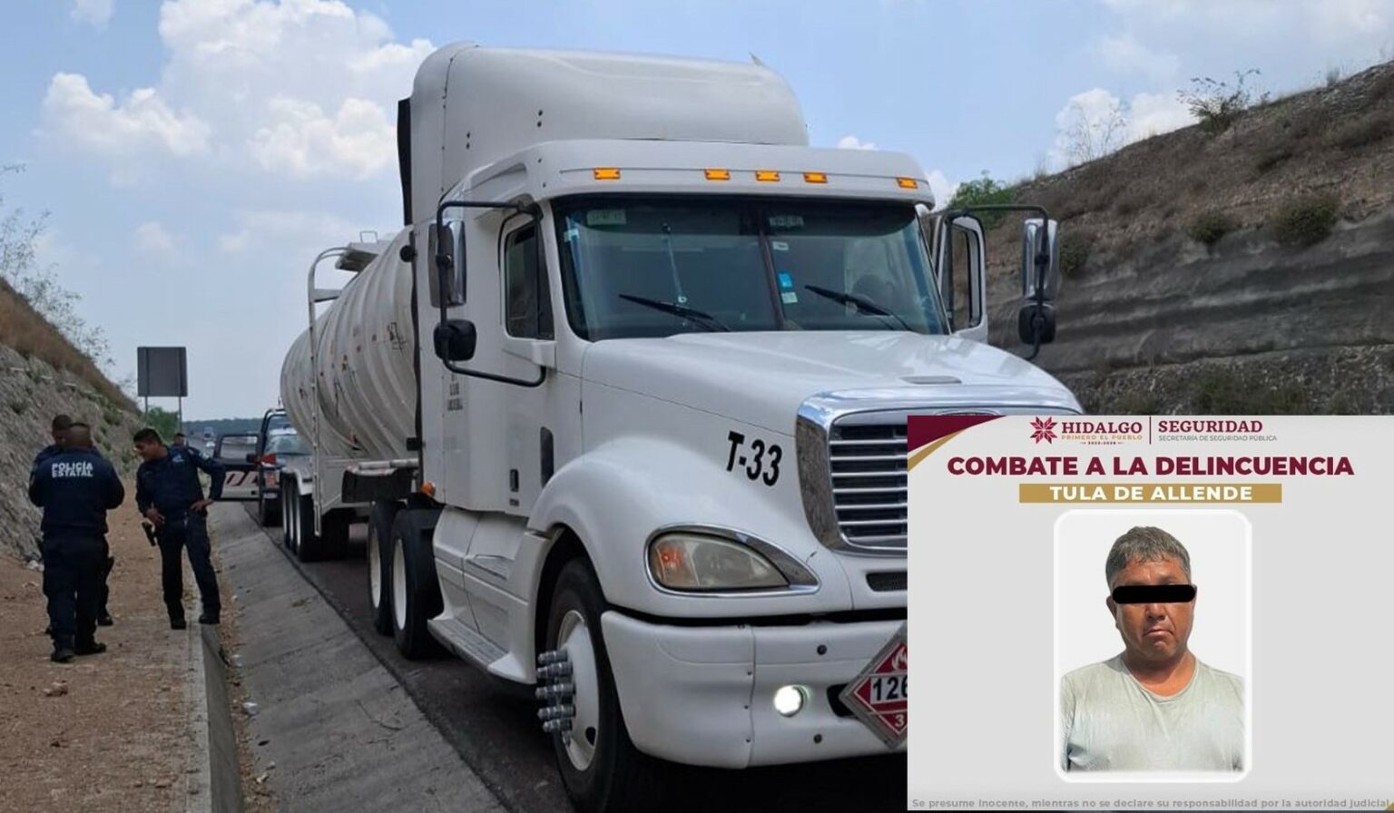 Sujeto detenido con más de 40 mil litros de combustible