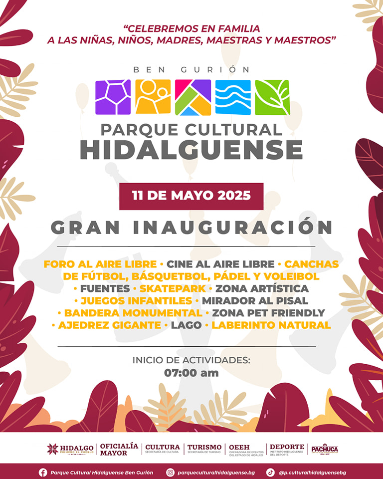 Parque Cultural Hidalguense Ben Gurión sumará atractivo a Pachuca: Julio Menchaca