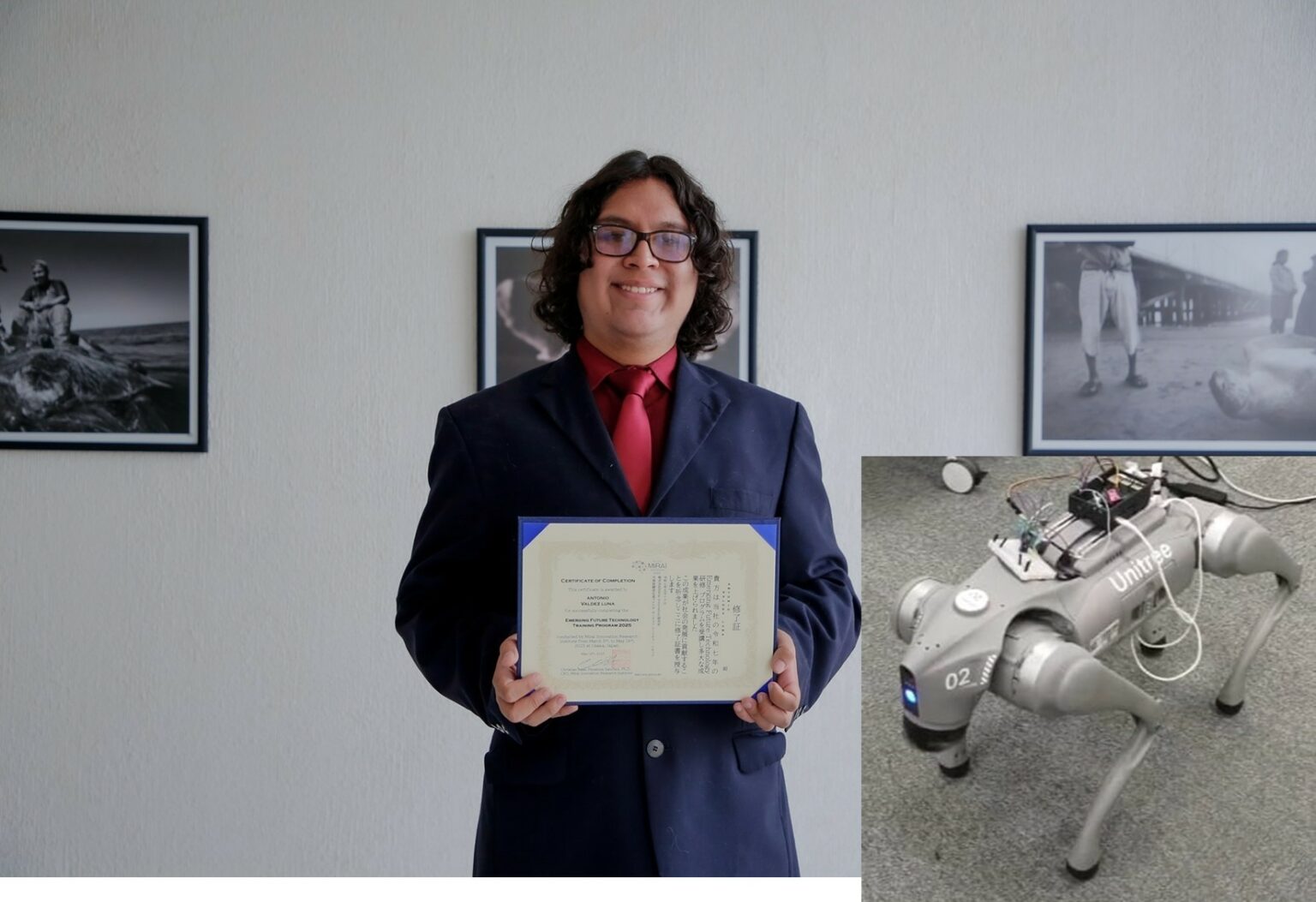 Estudiante hidalguense triunfa en reto tecnológico en Japón