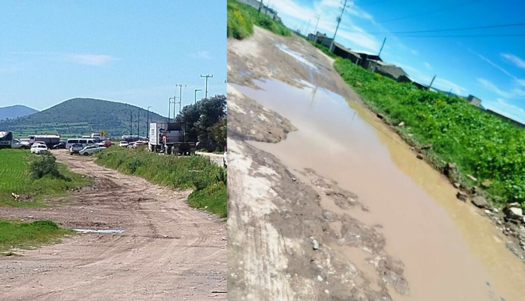 Destruida la carretera Apan-Acopinalco