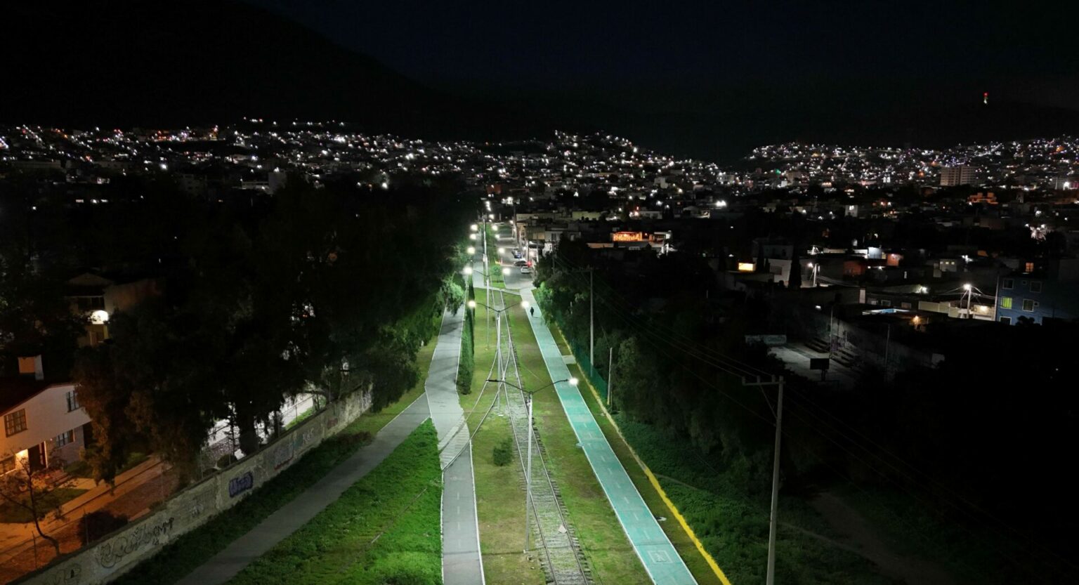 Queda rehabilitado el alumbrado de la ciclovía