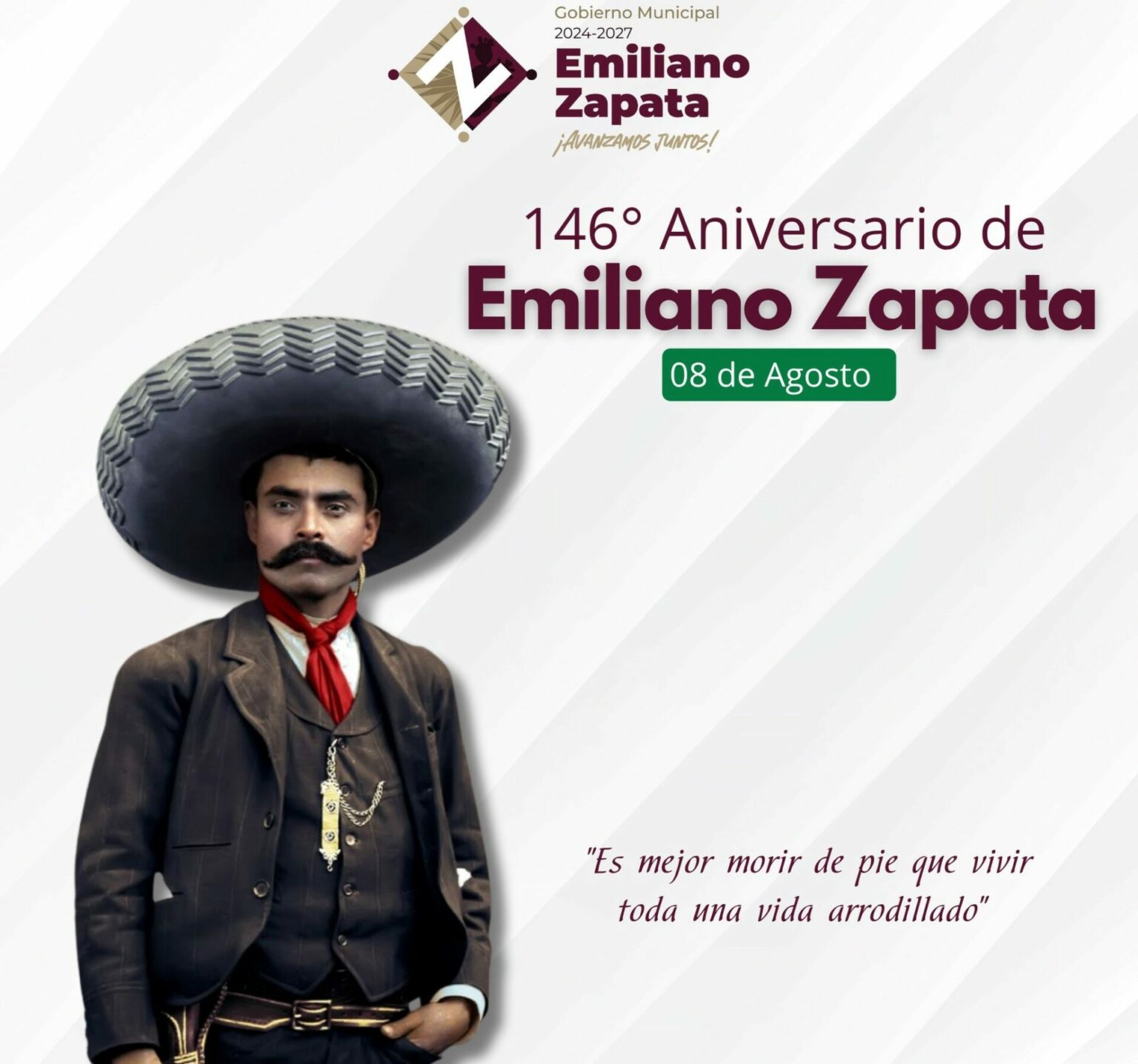 Recordaron al caudillo del sur Emiliano Zapata