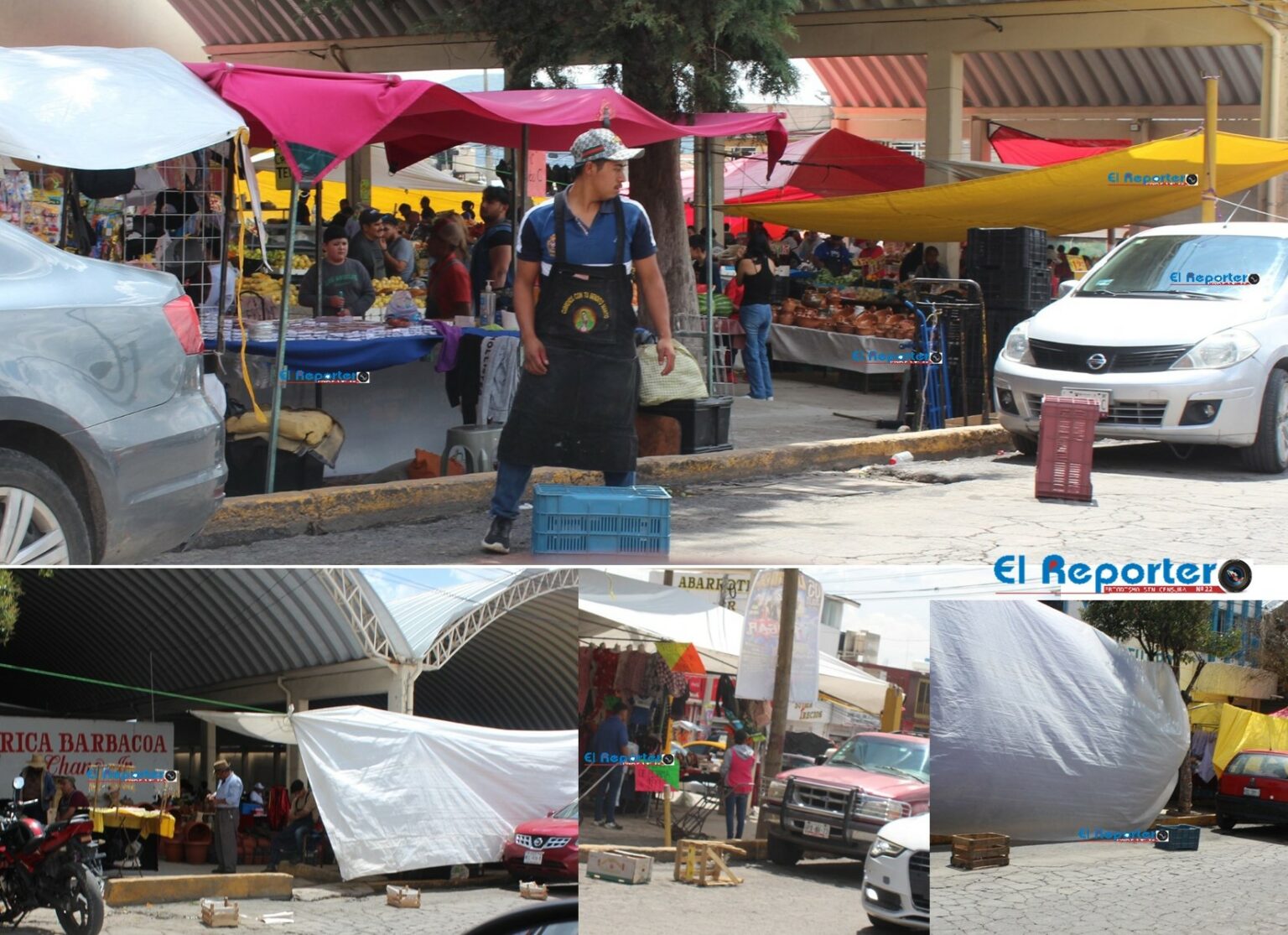 Tianguistas se apropian de áreas para estacionarse