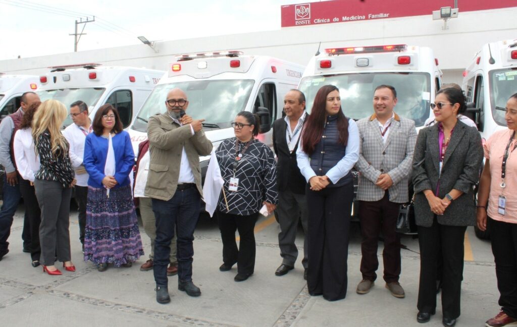 ISSSTE recibe 21 nuevas ambulancias para unidades médicas en Hidalgo