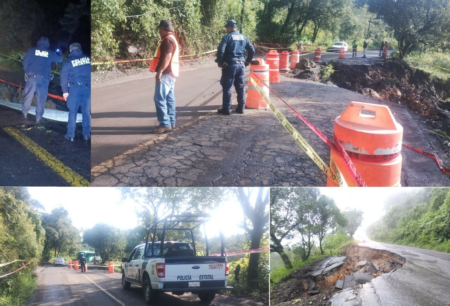Grave derrumbe en carretera México-Tampico