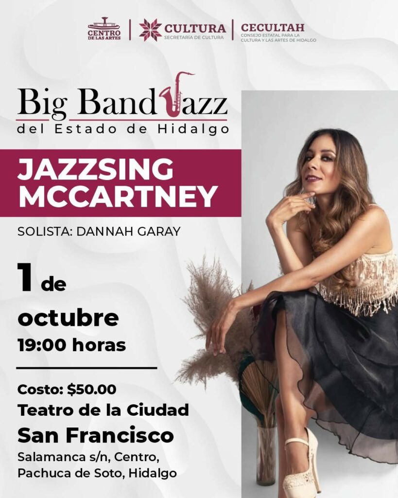 Big Band Jazz de Hidalgo debuta con “Jazzsing McCartney” en Pachuca