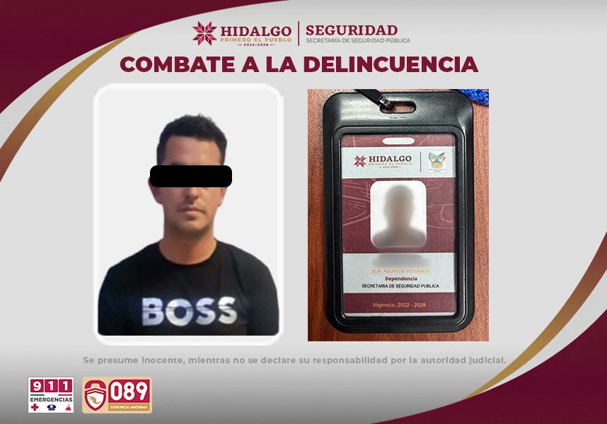 Policía Estatal pone tras las rejas a falso supervisor de Asuntos Internos