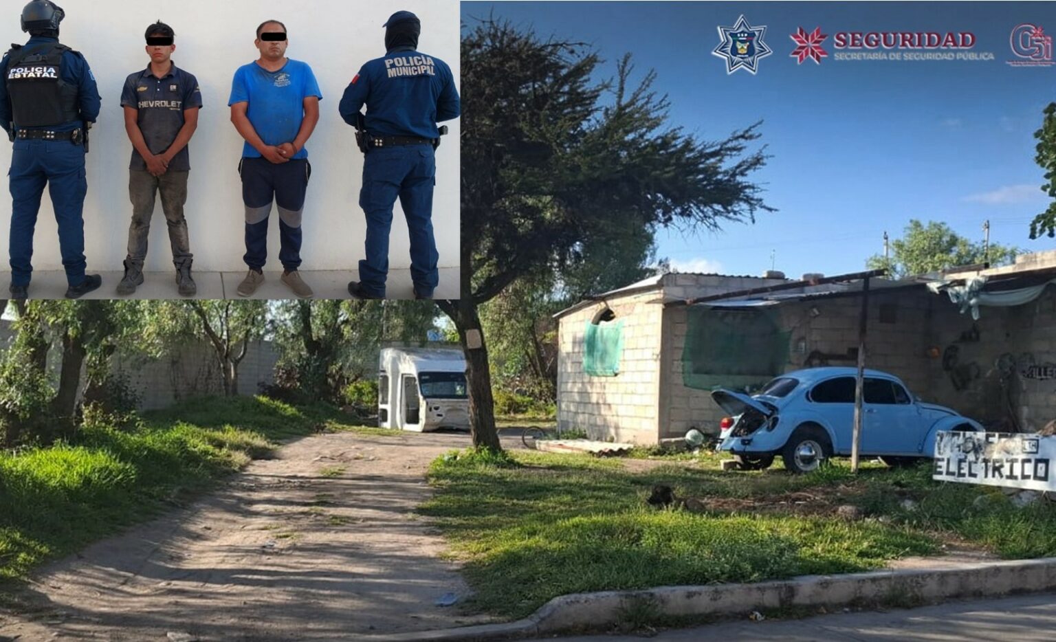 Detenidos por desvalijar tractocamión robado en Arco Norte