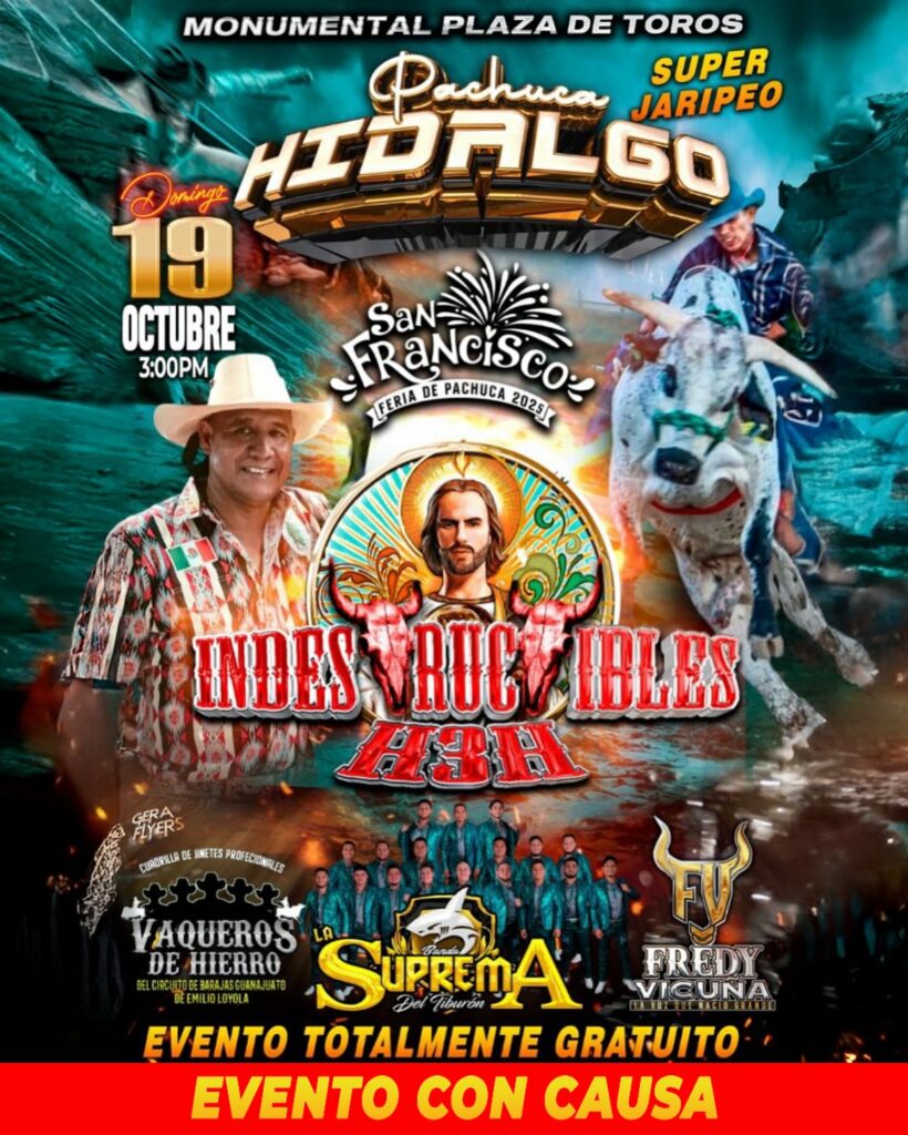 Jaripeo-Baile con causa en la Feria San Francisco Pachuca 2025