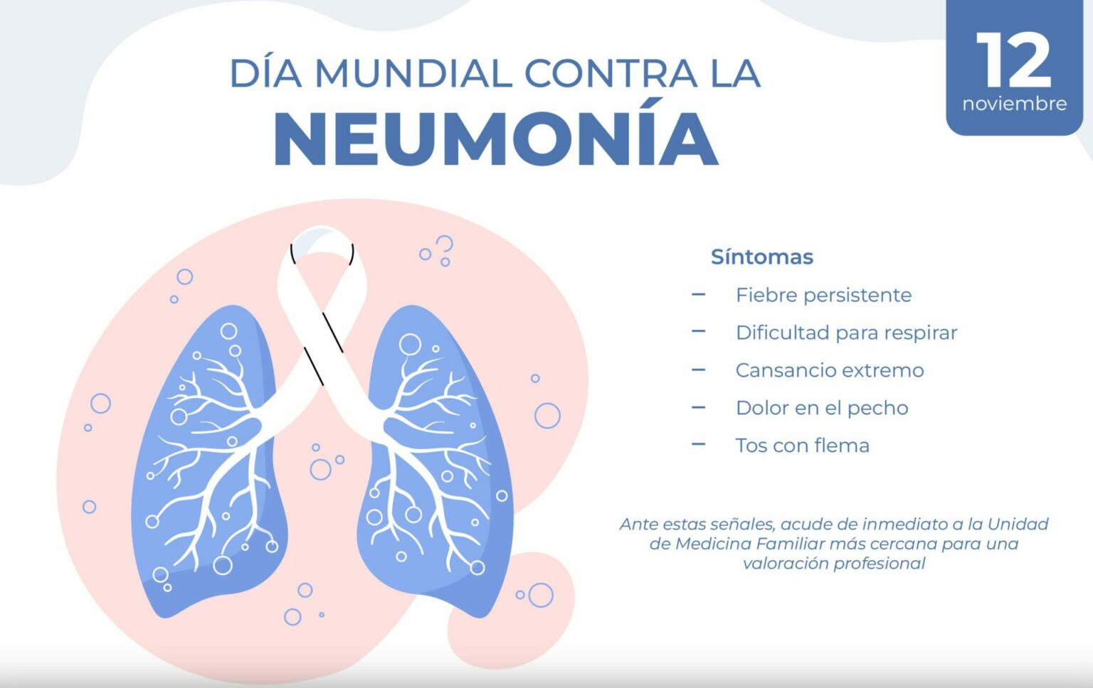 IMSS refuerza acciones por Día Mundial contra la Neumonía