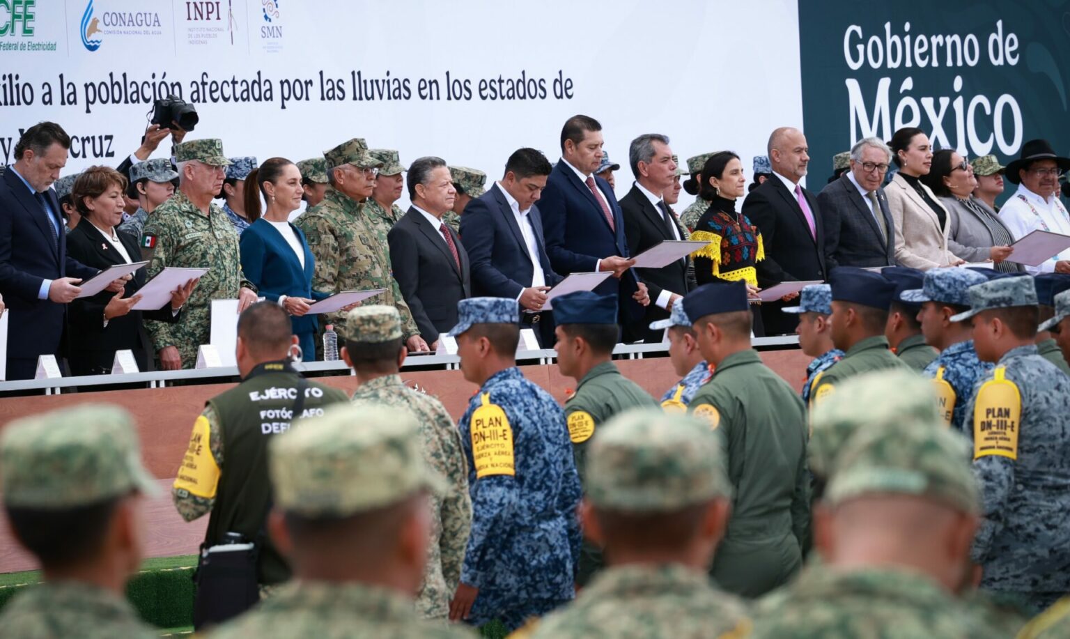 Hidalgo reafirma su gratitud al Ejército y la Marina por su labor en la atención de emergencias