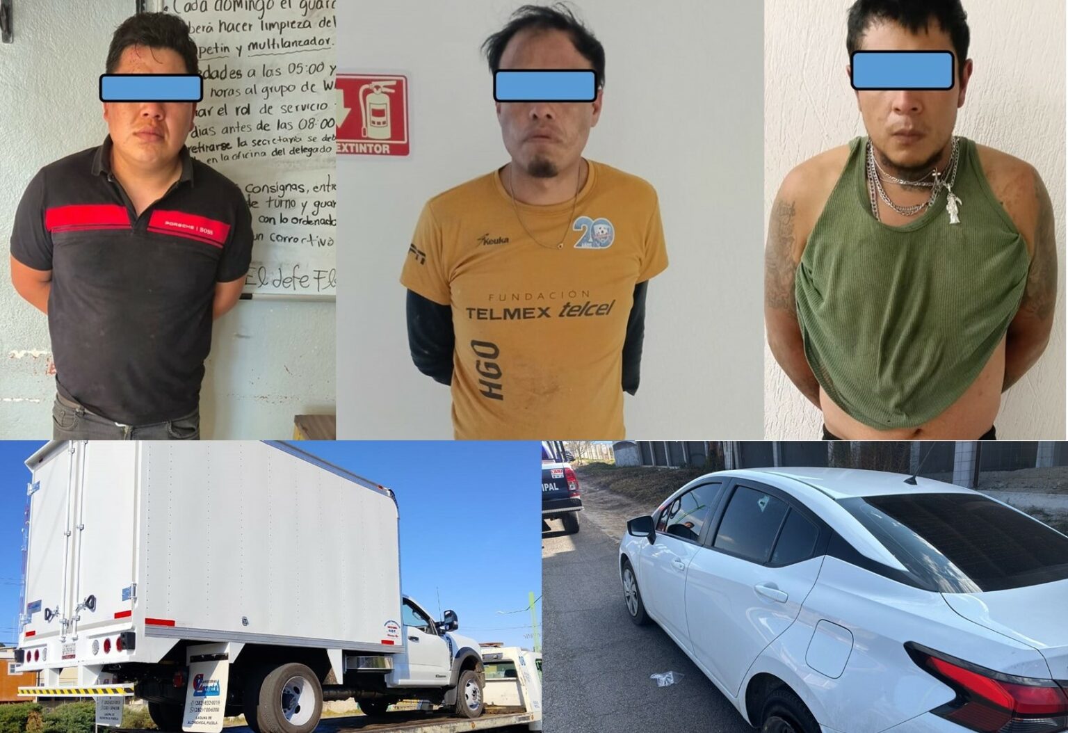 Estatales capturan a peligrosos delincuentes en Tulancingo