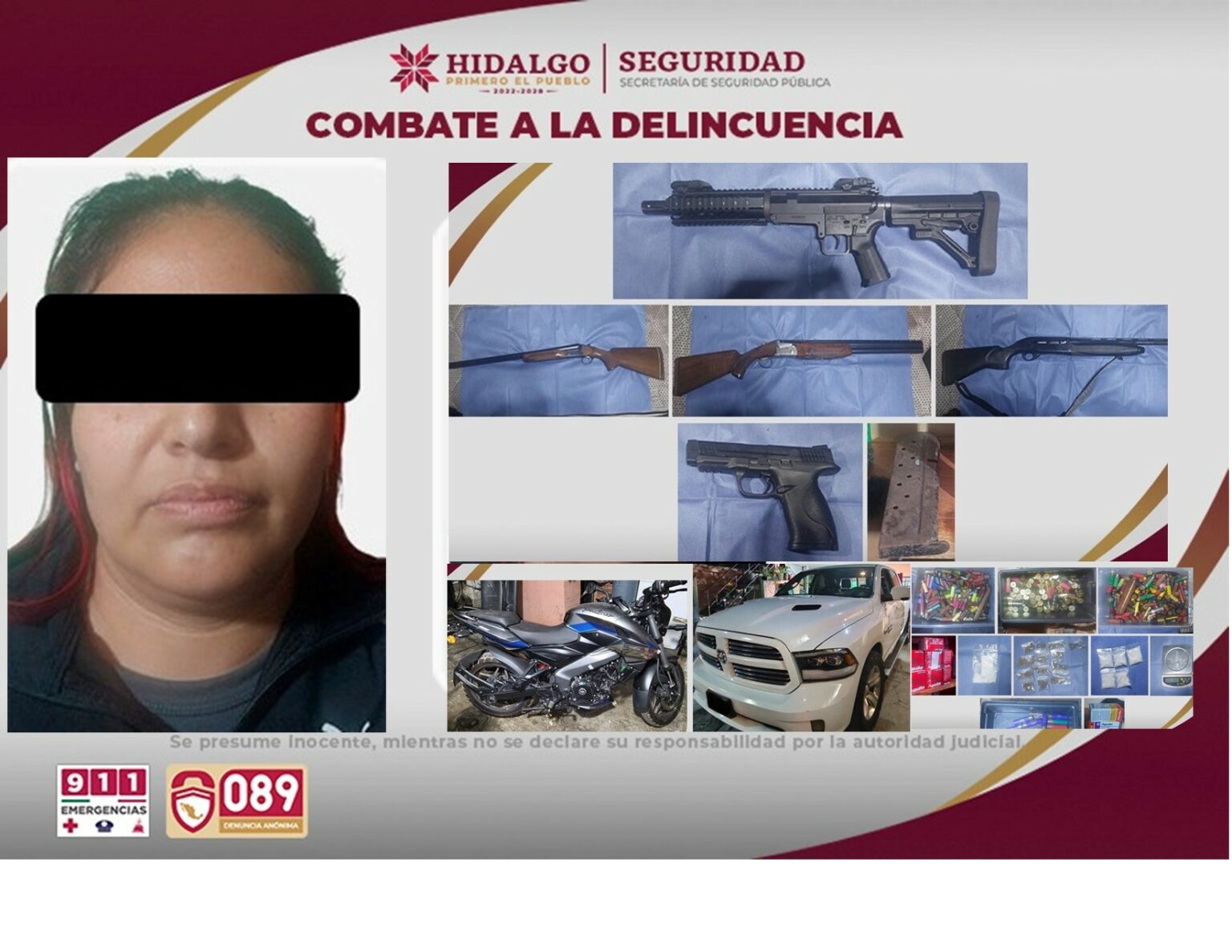 Desmantelan punto de narcomenudeo y almacén de armas