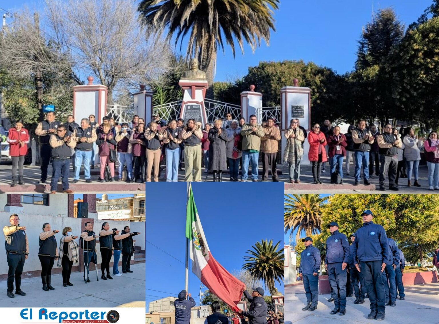 Homenaje a la bandera de México