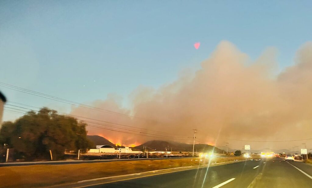 Actualización de incendios forestales en Hidalgo