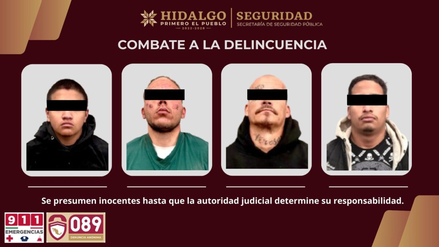 Reacción inmediata permite la captura de generadores de violencia