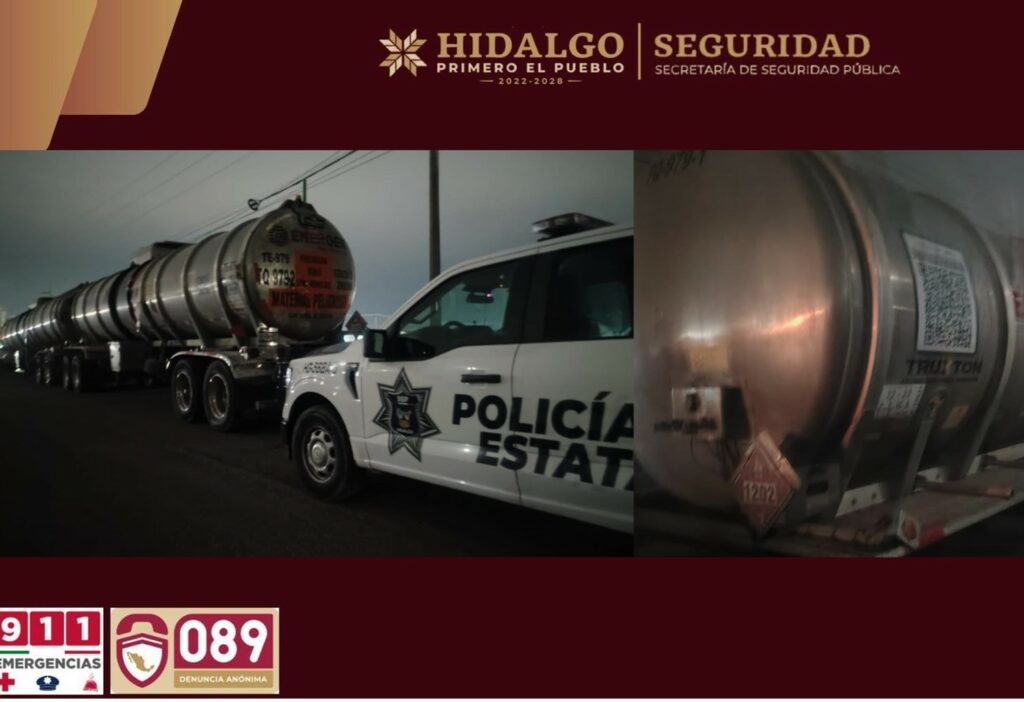 Recuperan carga de diesel robada en carreteras federales