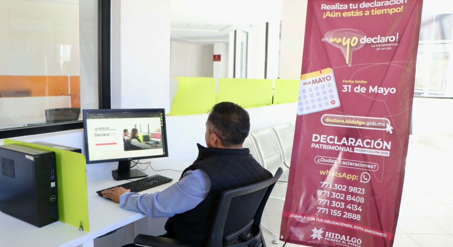 Más de 50 mil servidores públicos han cumplido con su declaración patrimonial en Hidalgo