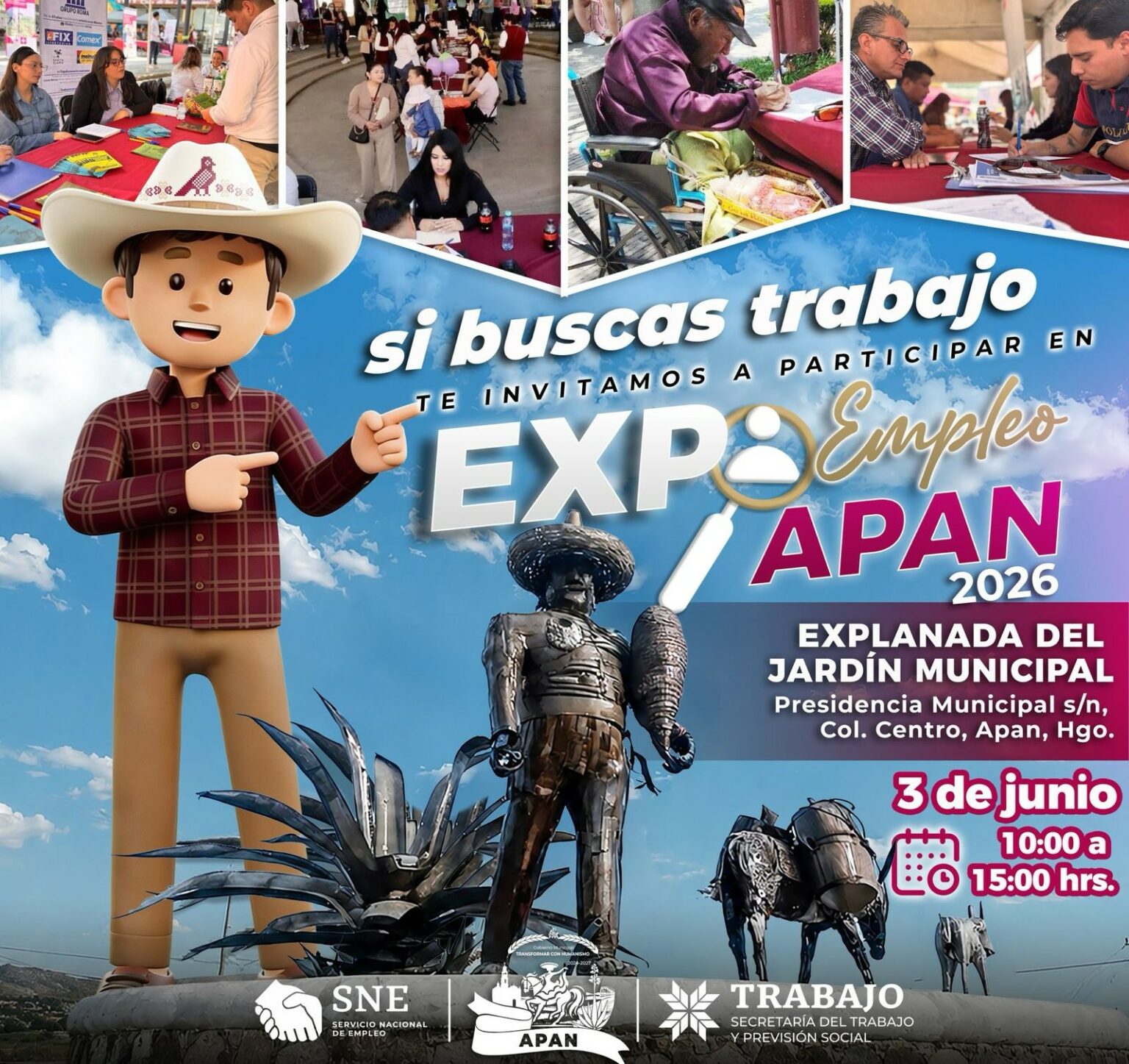 Oportunidad de conseguir trabajo en la Expo Empleo Apan 2026