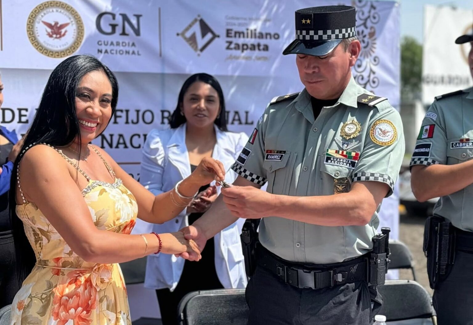 Emiliano Zapata fortalece la seguridad con la entrega del Punto Fijo a la Guardia Nacional