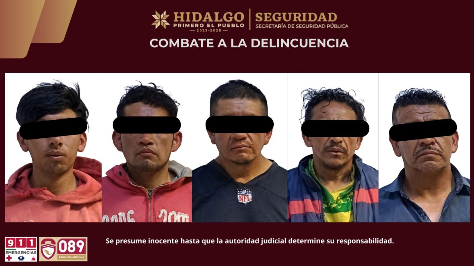 Capturan a cinco ladrones de motocicletas
