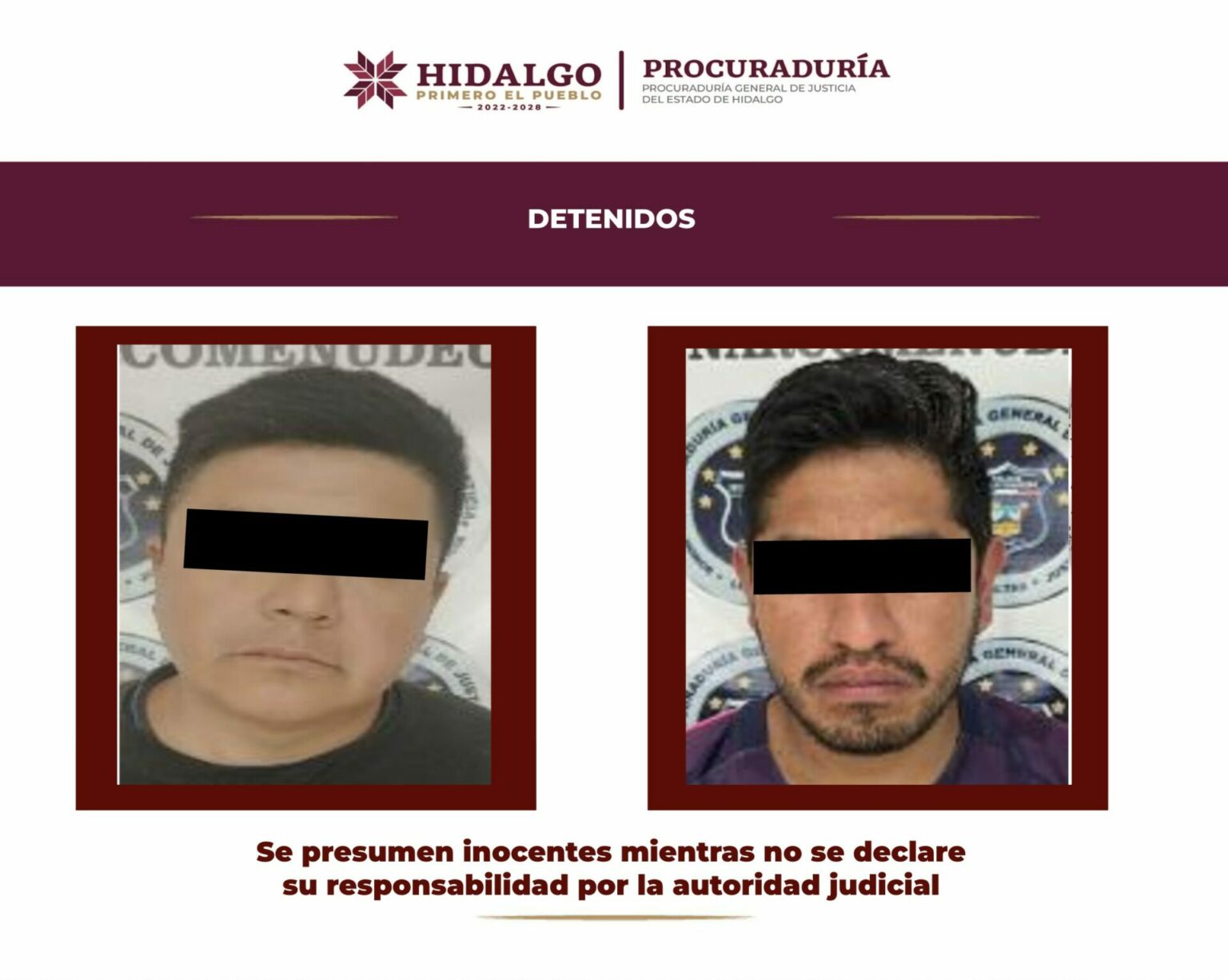 Dos personas detenidas, drogas, armas de fuego