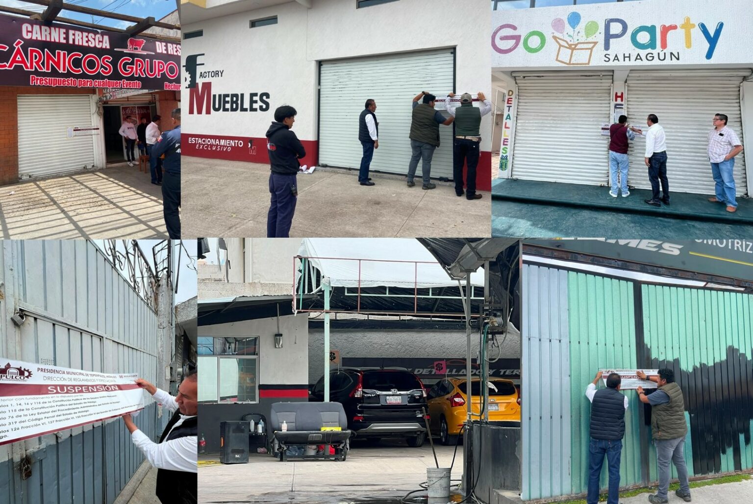 Clausuran cuatro negocios por operar sin licencia de funcionamiento