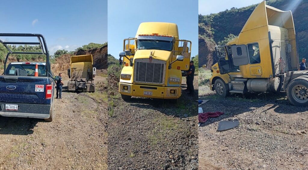 Localizaron un tractocamión desvalijado
