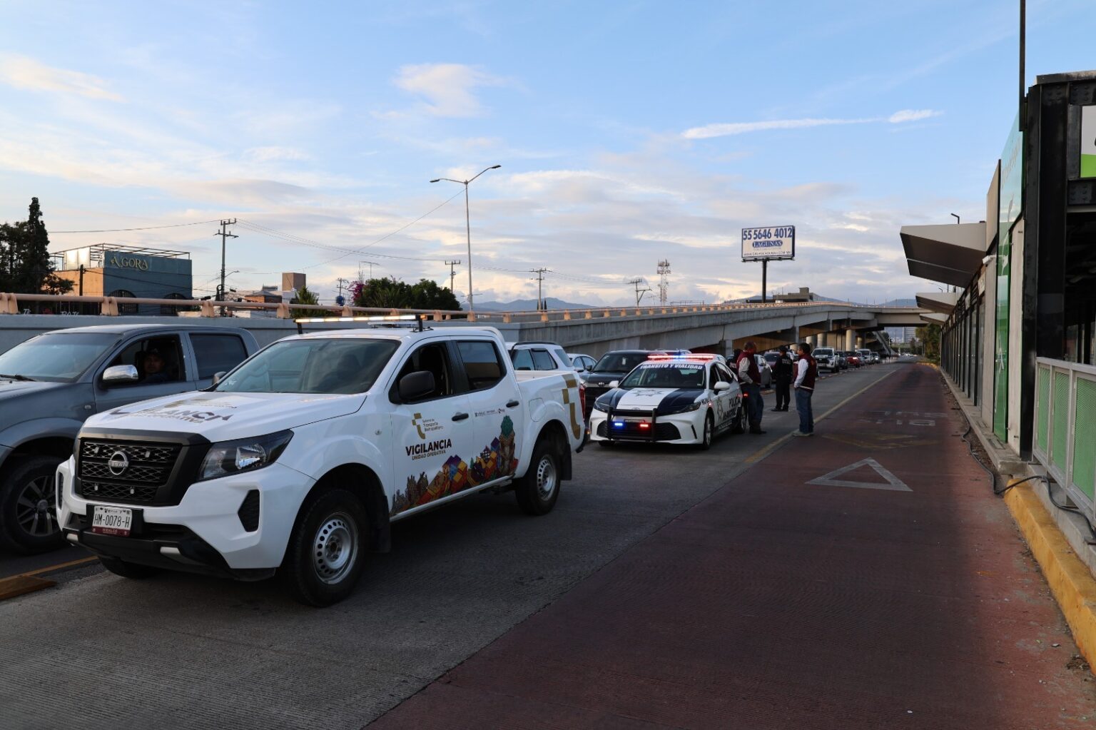 Fortalecen operativo de vigilancia para mejorar la seguridad vial en el carril exclusivo del Transporte Metropolitano