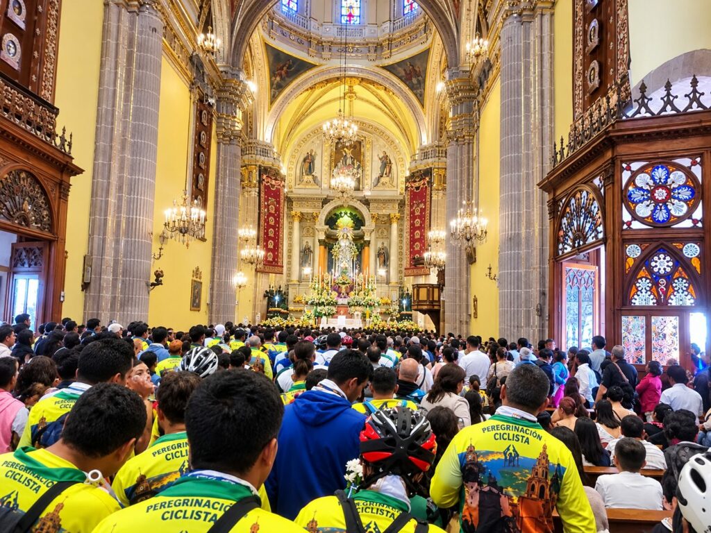 Peregrinos de Apan llegan al Santuario de San Juan de los Lagos